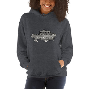 Kazakhstan Map Unisex Hoodie Home Country Pride Gift
