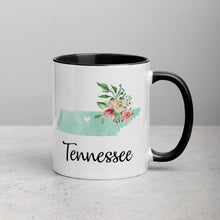 Load image into Gallery viewer, Tennessee TN Map Floral Mug - 11 oz