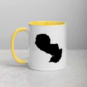 Paraguay Map Coffee Mug with Color Inside - 11 oz