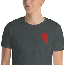 Load image into Gallery viewer, Nevada Unisex T-Shirt - Red Embroidery