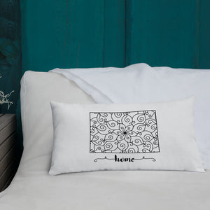 Colorado State Map Premium Pillow - MissionMint