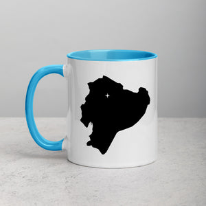 Ecuador Map Mug with Color Inside - 11 oz