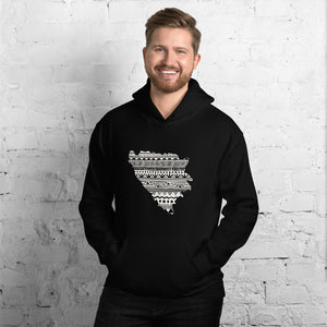 Bosnia and Herzegovina Map Unisex Hoodie Home Country Pride Gift