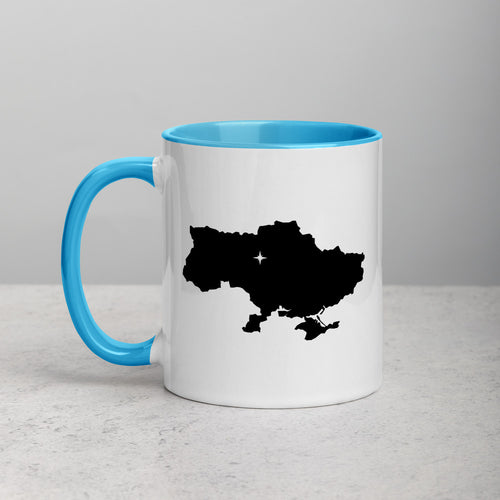 Ukraine Map Coffee Mug with Color Inside - 11 oz