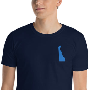 Delaware Unisex T-Shirt - Blue Embroidery