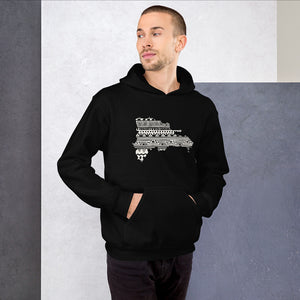 Dominican Republic Map Unisex Hoodie Home Country Pride Gift