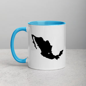 Mexico Map Mug with Color Inside - 11 oz