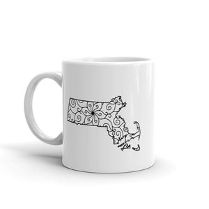 Massachusettes MA Mandala Mug