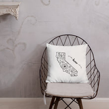 Load image into Gallery viewer, California CA State Map Premium Pillow