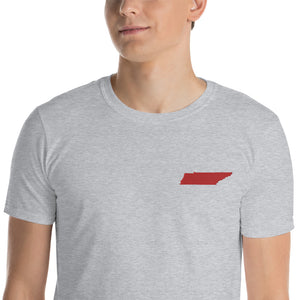 Tennessee Unisex T-Shirt - Red Embroidery