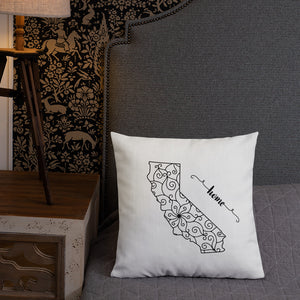 California CA State Map Premium Pillow