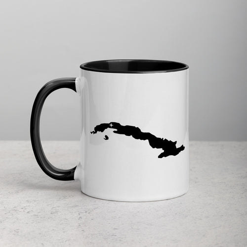 Cuba Map Coffee Mug with Color Inside - 11 oz