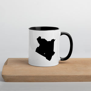 Kenya Map Mug with Color Inside - 11 oz
