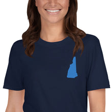 Load image into Gallery viewer, New Hampshire Unisex T-Shirt - Blue Embroidery