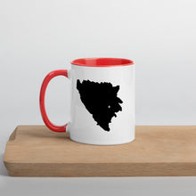 Load image into Gallery viewer, Bosnia and Herzegovina Map Coffee Mug with Color Inside - 11 oz