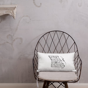 Missouri MO State Map Premium Pillow
