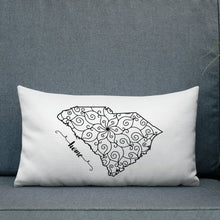 Load image into Gallery viewer, South Carolina SC State Map Premium Pillow