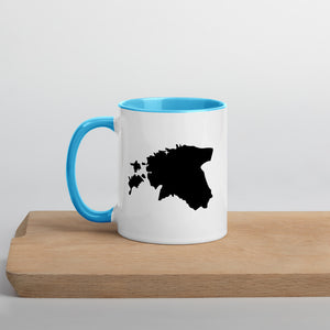 Estonia Map Coffee Mug with Color Inside - 11 oz