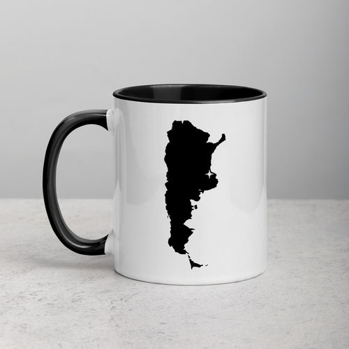 Argentina Map Coffee Mug with Color Inside - 11 oz