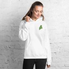 Load image into Gallery viewer, Maine Embroidered Unisex Hoodie - Green