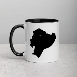 Ecuador Map Mug with Color Inside - 11 oz