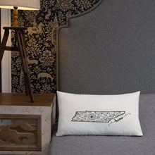 Load image into Gallery viewer, Tennessee TN State Map Premium Pillow