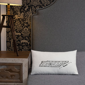 Tennessee TN State Map Premium Pillow