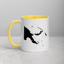 Load image into Gallery viewer, Papua New Guinea Map Mug with Color Inside - 11 oz