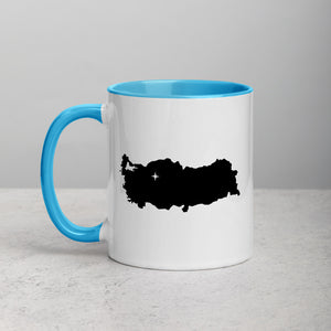 Turkey Map Coffee Mug with Color Inside - 11 oz