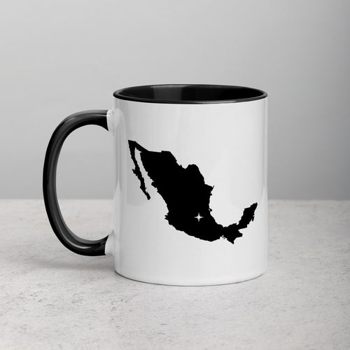 Mexico Map Mug with Color Inside - 11 oz