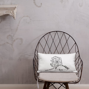 Alaska AK State Map Premium Pillow