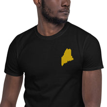 Load image into Gallery viewer, Maine Unisex T-Shirt - Gold Embroidery