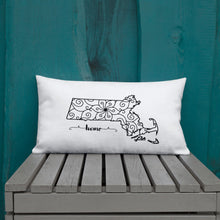 Load image into Gallery viewer, Massachusetts MA State Map Premium Pillow