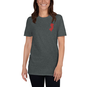 New Jersey Unisex T-Shirt - Red Embroidery