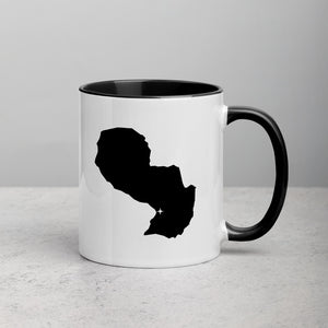 Paraguay Map Coffee Mug with Color Inside - 11 oz