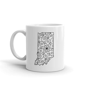 Indiana IN Mandala Mug