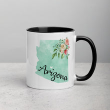 Load image into Gallery viewer, Arizona AZ Map Floral Mug - 11 oz