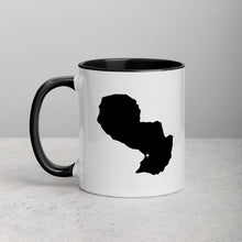 Load image into Gallery viewer, Paraguay Map Coffee Mug with Color Inside - 11 oz
