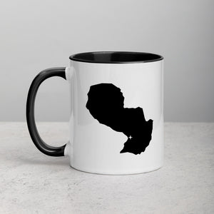 Paraguay Map Coffee Mug with Color Inside - 11 oz