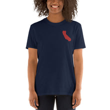 Load image into Gallery viewer, California Unisex T-Shirt - Red Embroidery