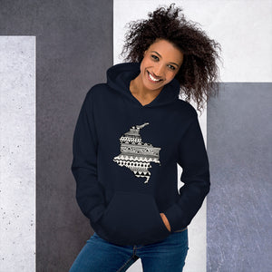 Colombia Map Unisex Hoodie Home Country Pride Gift