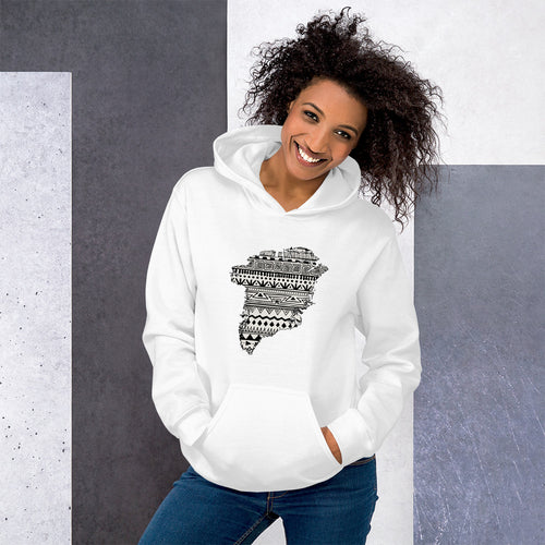 Greenland Map Unisex Hoodie Home Country Pride Gift