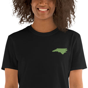 North Carolina Unisex T-Shirt - Green Embroidery