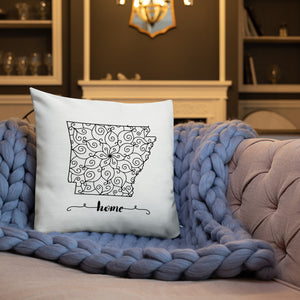 Arkansas AR State Map Premium Pillow