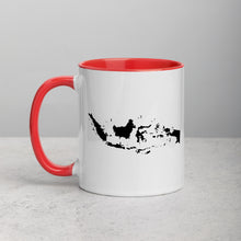 Load image into Gallery viewer, Indonesia Map Coffee Mug with Color Inside - 11 oz