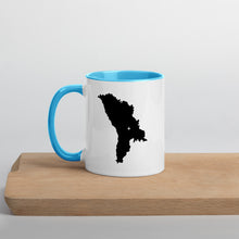 Load image into Gallery viewer, Moldova Map Coffee Mug with Color Inside - 11 oz