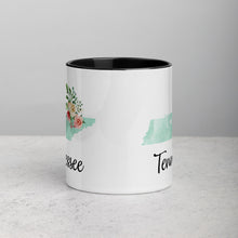 Load image into Gallery viewer, Tennessee TN Map Floral Mug - 11 oz