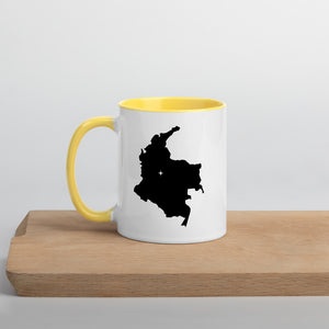 Colombia Map Coffee Mug with Color Inside - 11 oz