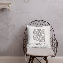 Load image into Gallery viewer, Arizona State Map Premium Pillow - MissionMint
