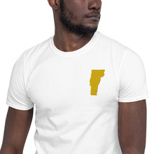 Load image into Gallery viewer, Vermont Unisex T-Shirt - Gold Embroidery